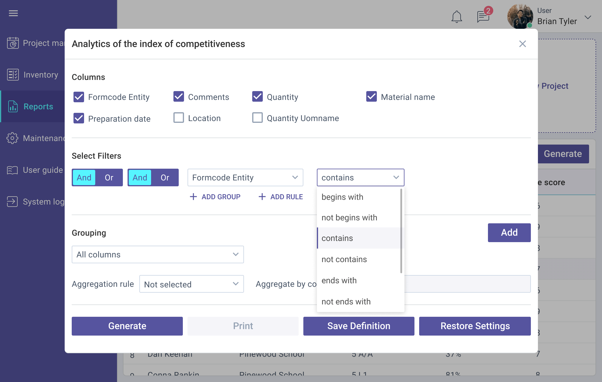 Fully Integrated Erp Reporting Module Xb Software