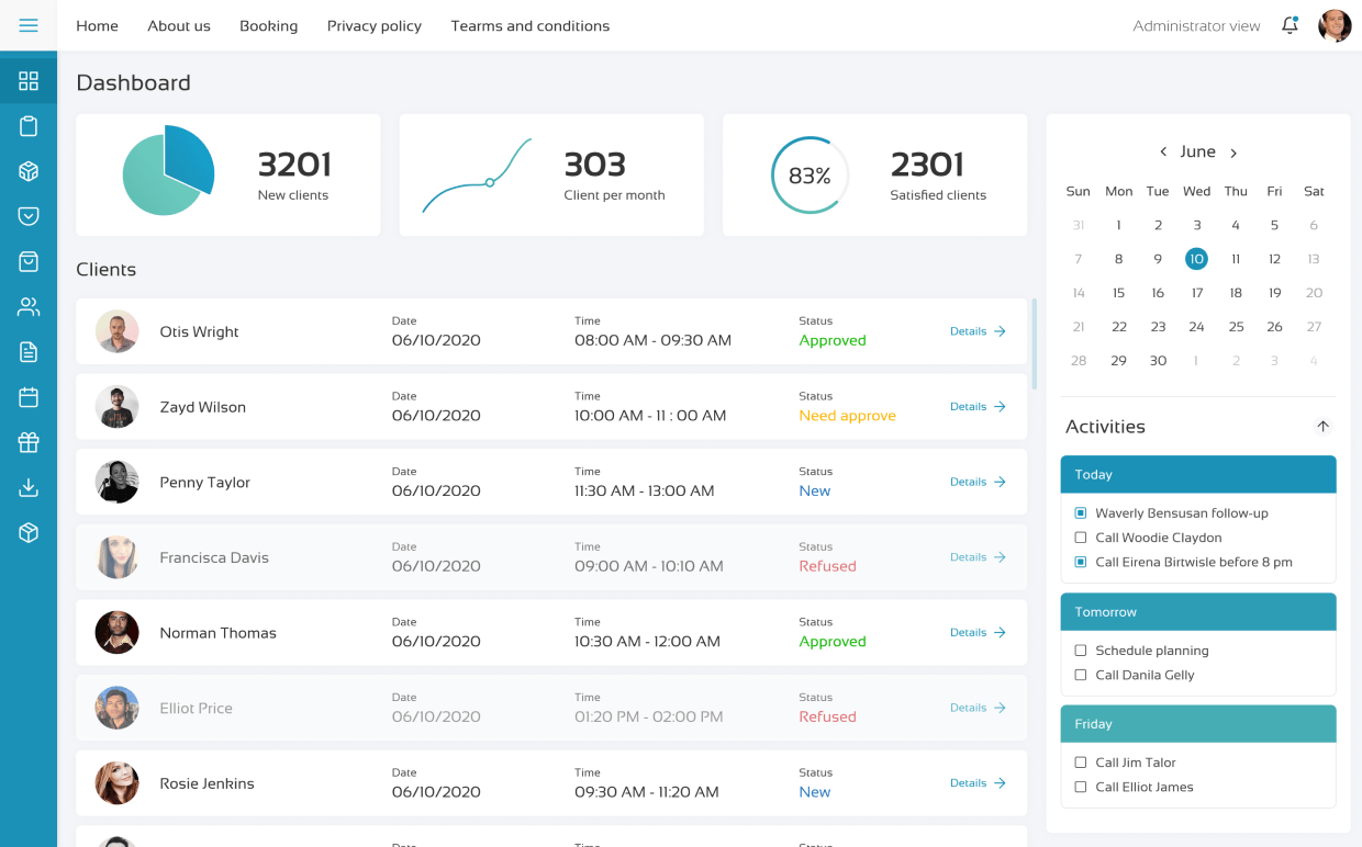SAAS CRM System with Appointment Service