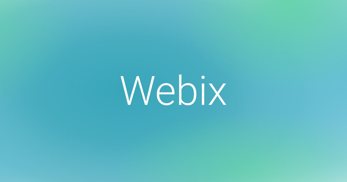 Product: Webix - Fast JavaScript UI Widgets Library - XB Software