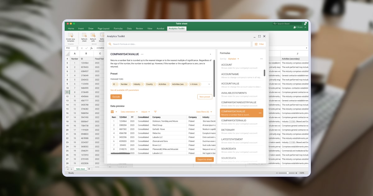 Excel Add-In With Access to Finance Data via API [Case Study]