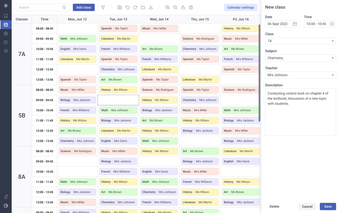 Schedule Maker App For School XB Software