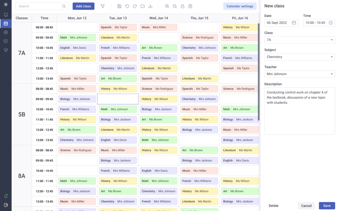 School Schedule Maker App