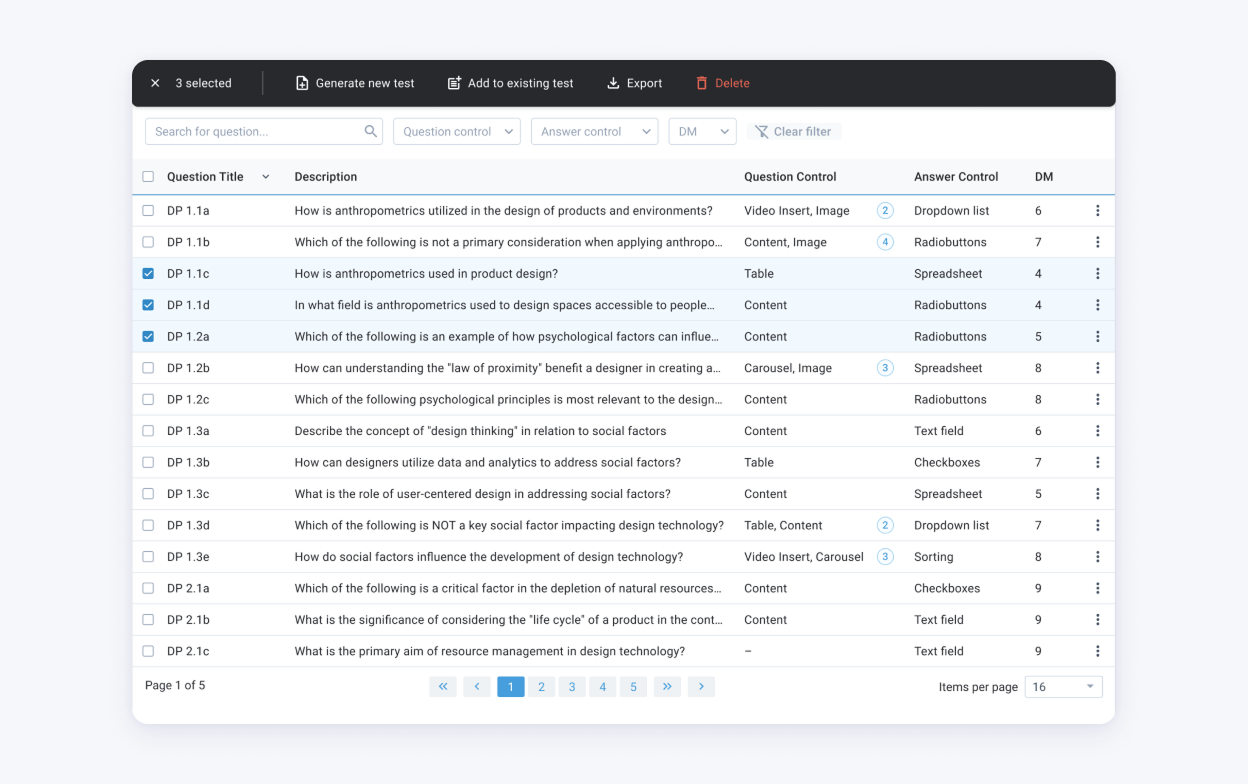 Boosted Question Bank