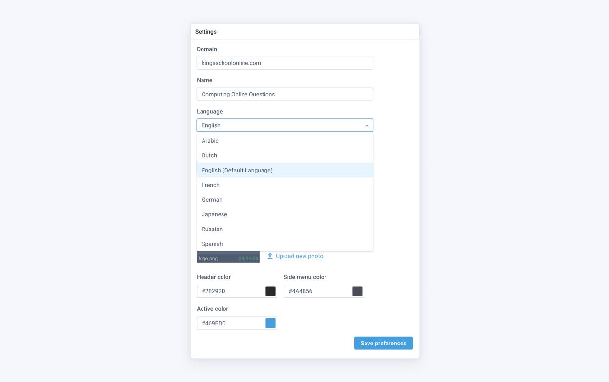 Multilingual Support