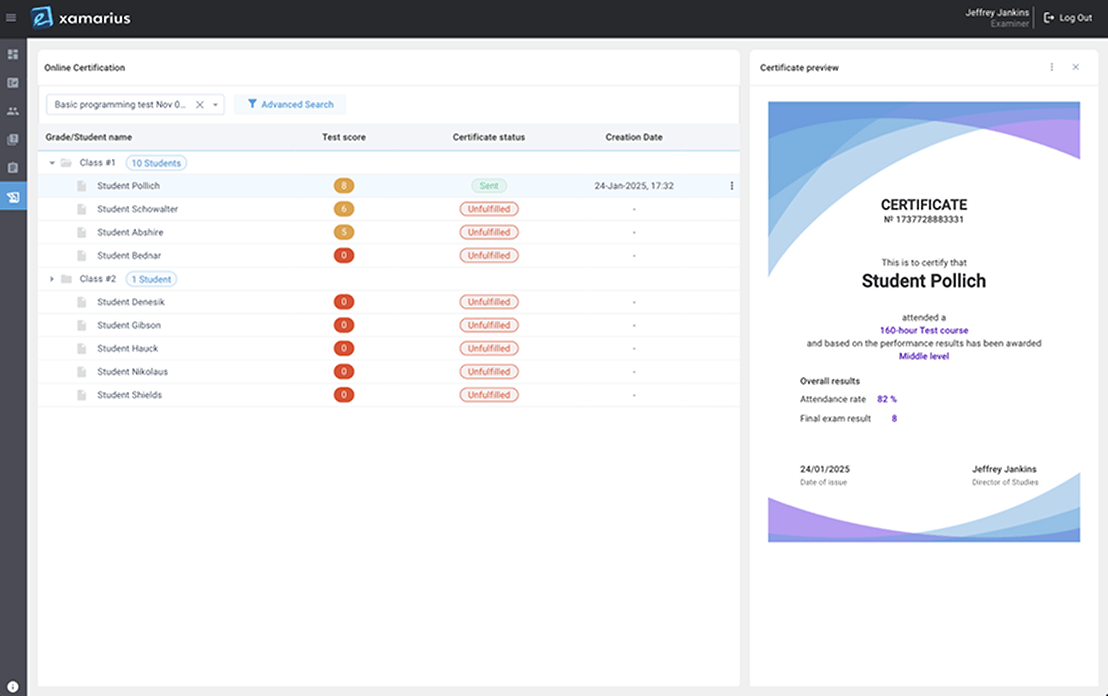 Training and Certification System