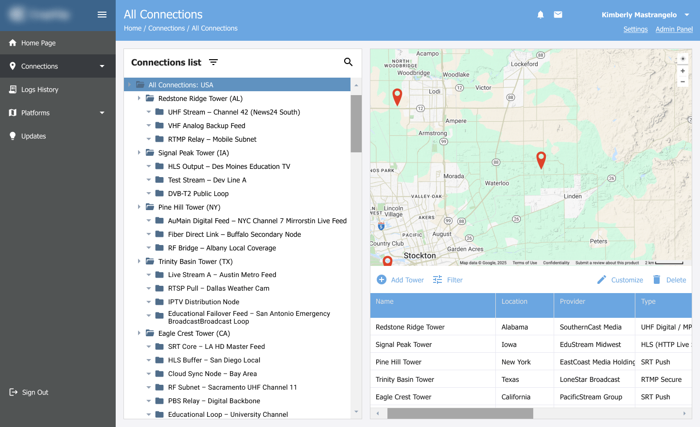 Legacy App Modernization for TV Tower Data old
