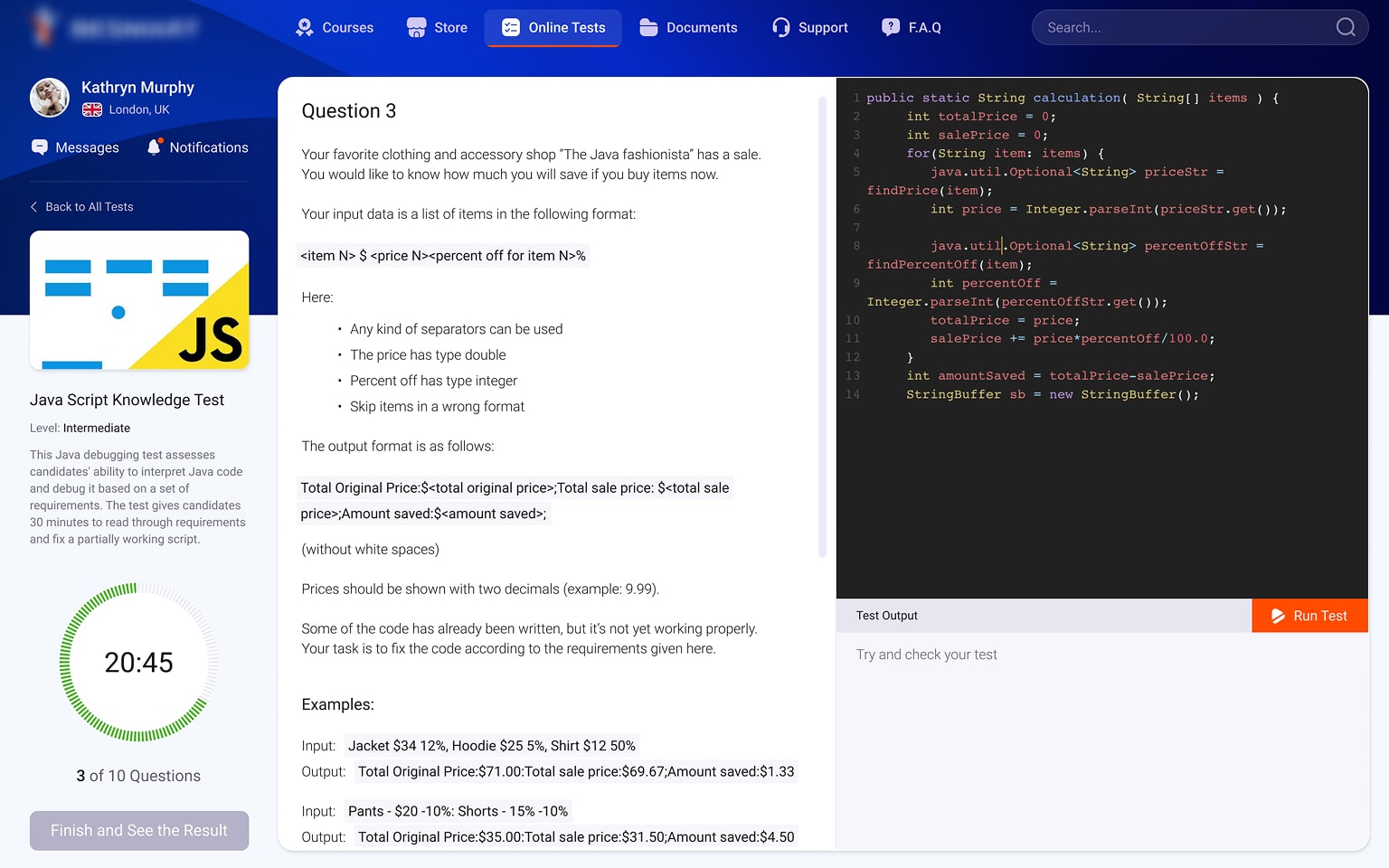 Online Study and Evaluation System for Students