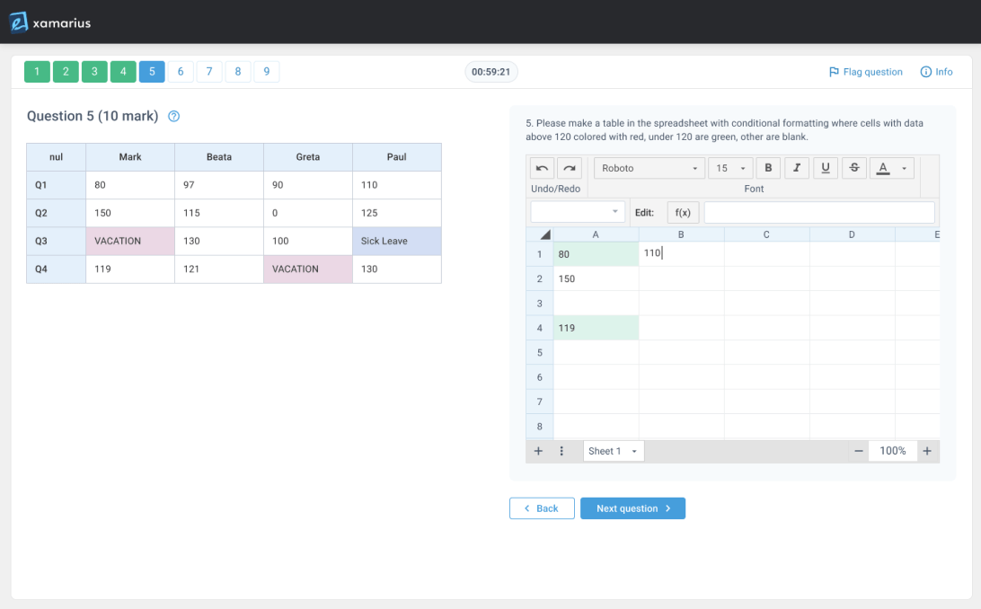 Examarius Online Test Software