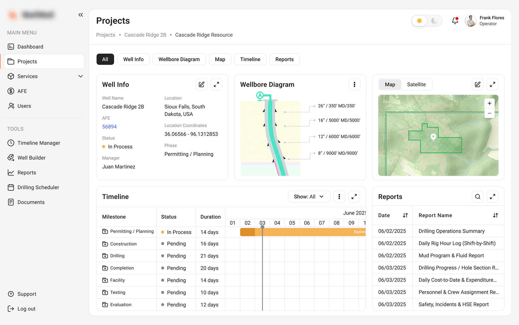 Cloud-Based SaaS Platform for Well Drilling & Construction Management