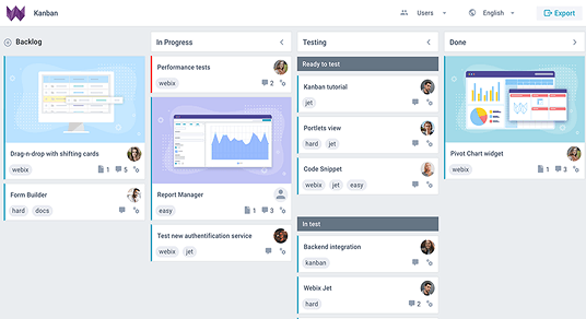 JavaScript Kanban Board