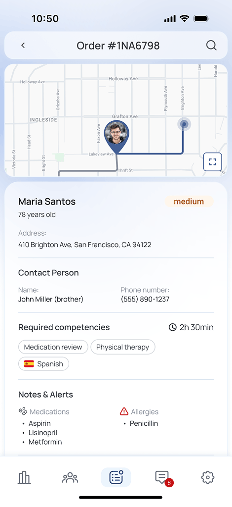 Mobile App for Staff