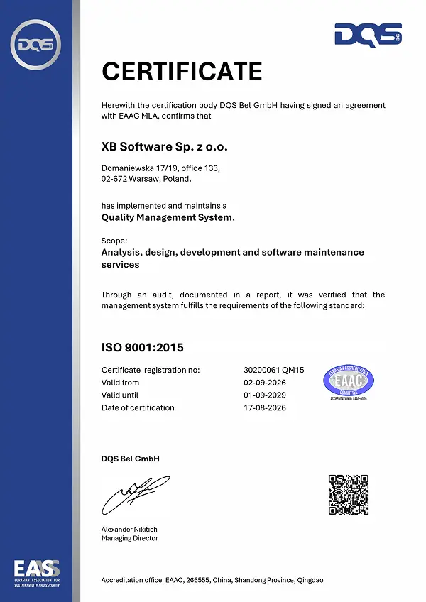 ISO 9001 — Quality Management