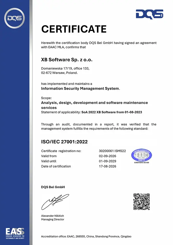 ISO/IEC 27001 — Information Security